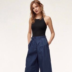 Wilfred Aritzia Red Halter Thong Bodysuit